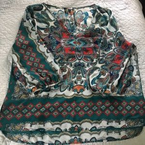 Renee C Paisley Blouse
